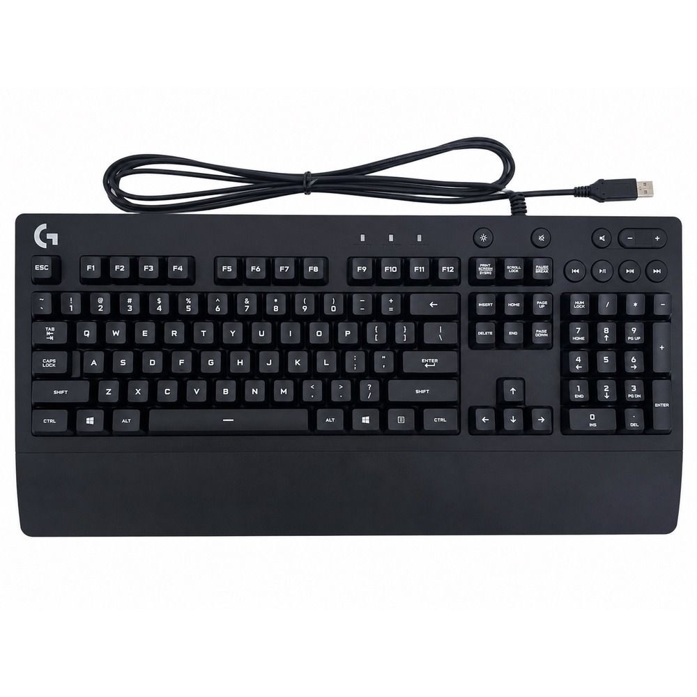 Logitech G213 Prodigy RGB Gaming Keyboard Black Wired USB Spill-Resistant